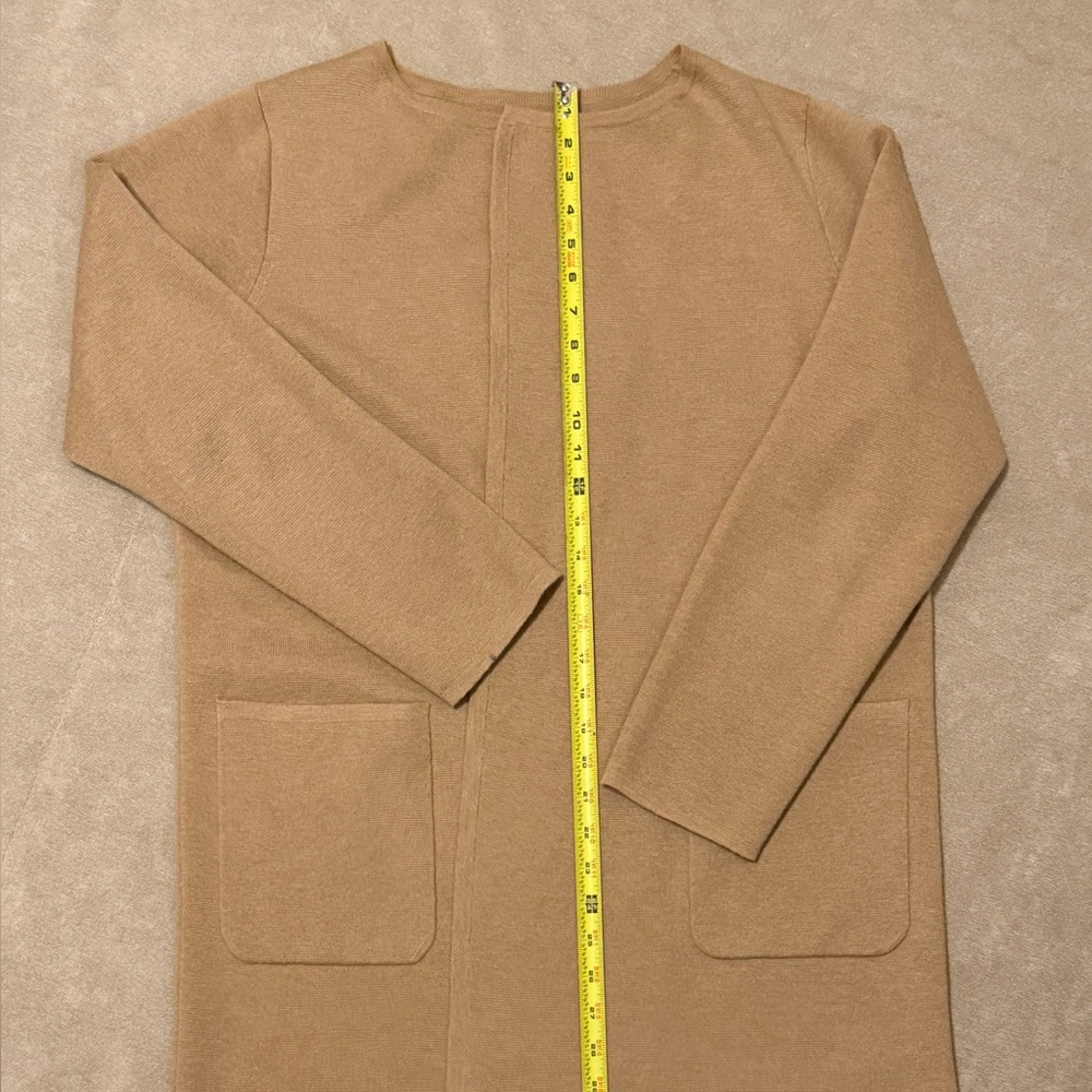 J.Crew Re-Imagined Camel Knit Jacket / Long Cardigan | Medium